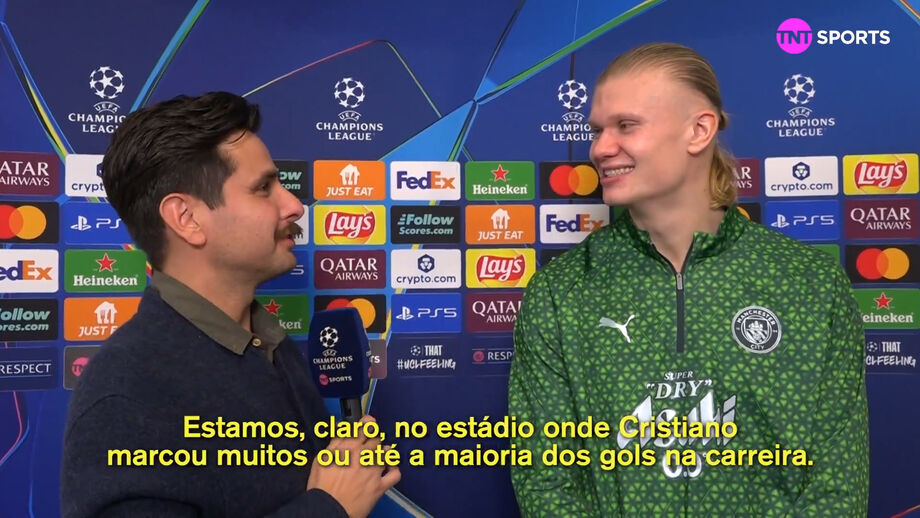 Avançado norueguês foi determinante na vitória do Man. City em casa do Real Madrid