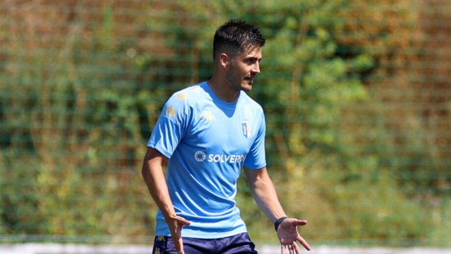 Ronald Molina nos treinos da equipa principal do Vizela