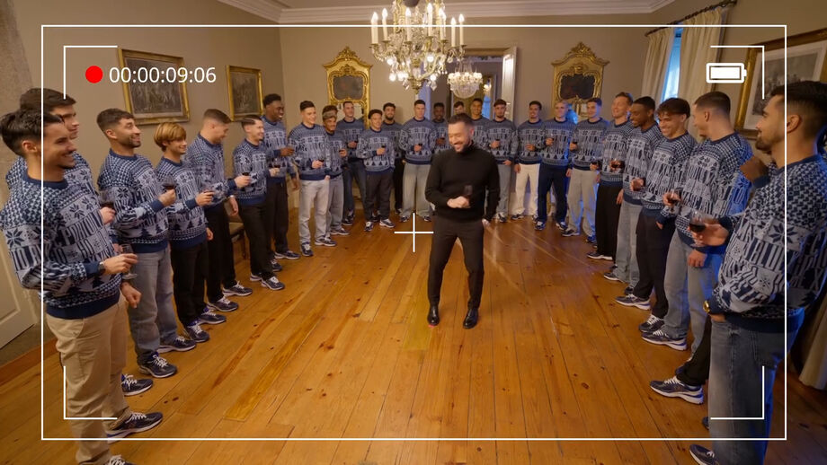 Momentos de boa disposição foram partilhados nas redes sociais do clube