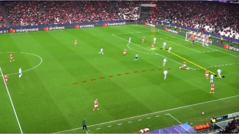 O segundo golo do Benfica frente ao Nápoles