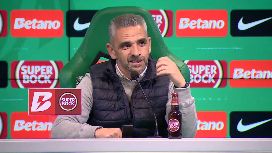 Treinador do Sporting justificou ainda o porquê de ter substituído Gonçalo Inácio ao intervalo