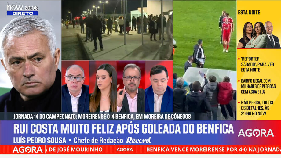 Vítor Pinto, subdiretor de Record, após goleada do Benfica sobre o Moreirense
