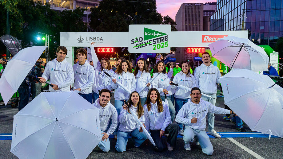 Equipa AdvanceCare na corrida São Silvestre El Corte Inglés em Lisboa