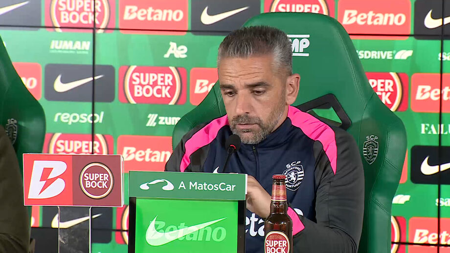 Treinador do Sporting na antevisão ao duelo com o Santa Clara