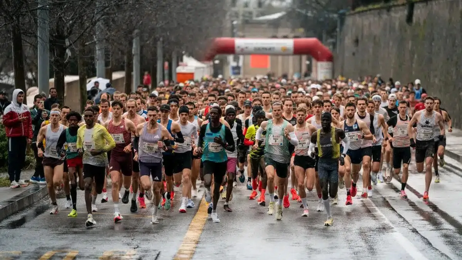 Participantes na Course de l’Escalade em Genebra