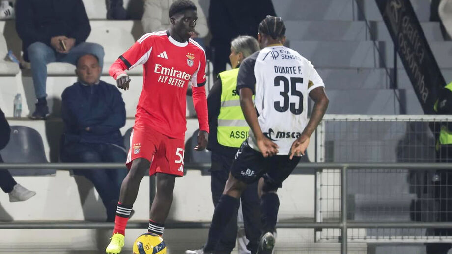 Daniel Banjaqui em ação pela equipa principal do Benfica