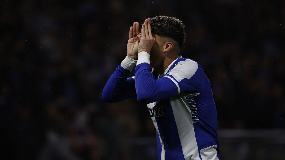 William Gomes a celebra o primeiro golo do FC Porto