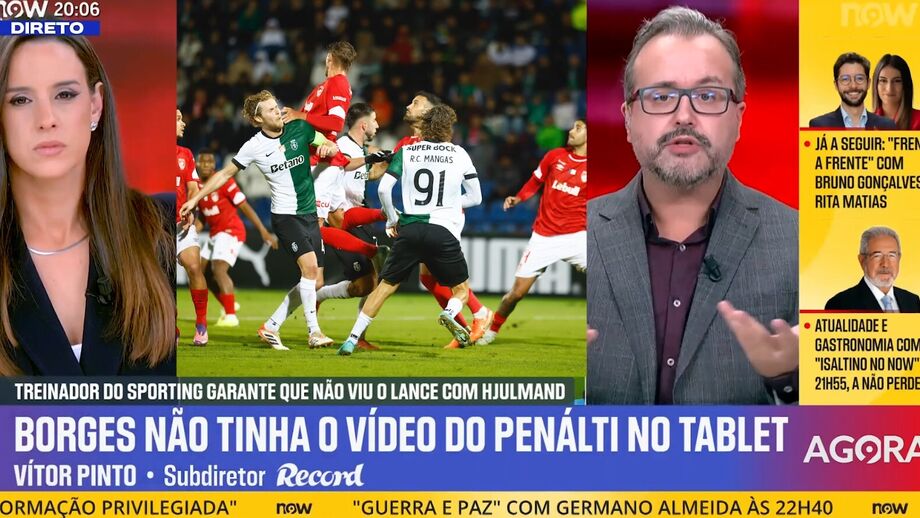 Subdiretor de Record aborda postura de Rui Borges no Santa Clara-Sporting