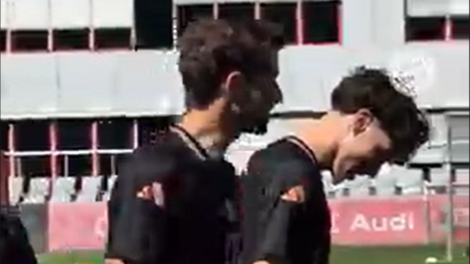 Internacional jovem por Portugal viveu momento caricato num treino com a lenda do Bayern Munique