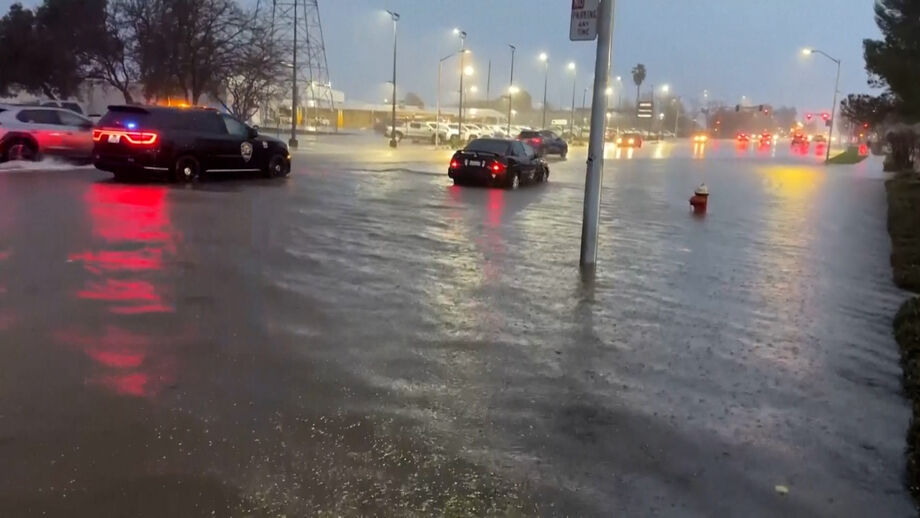 Caos devido ao mau tempo na cidade de Redding