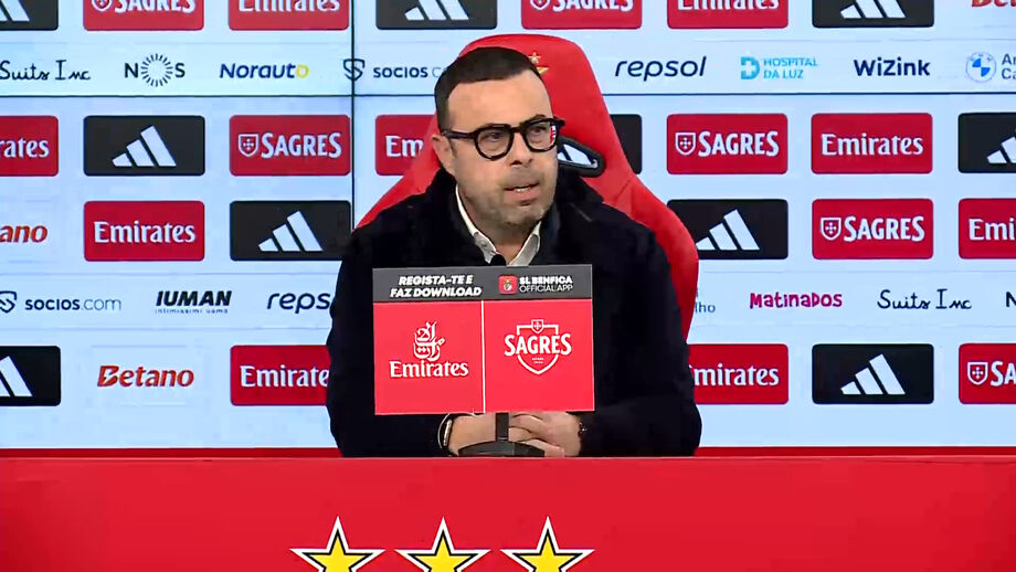 Miguel Ribeiro, presidente da SAD, referia-se ao penálti que deu golo da vitória do Benfica