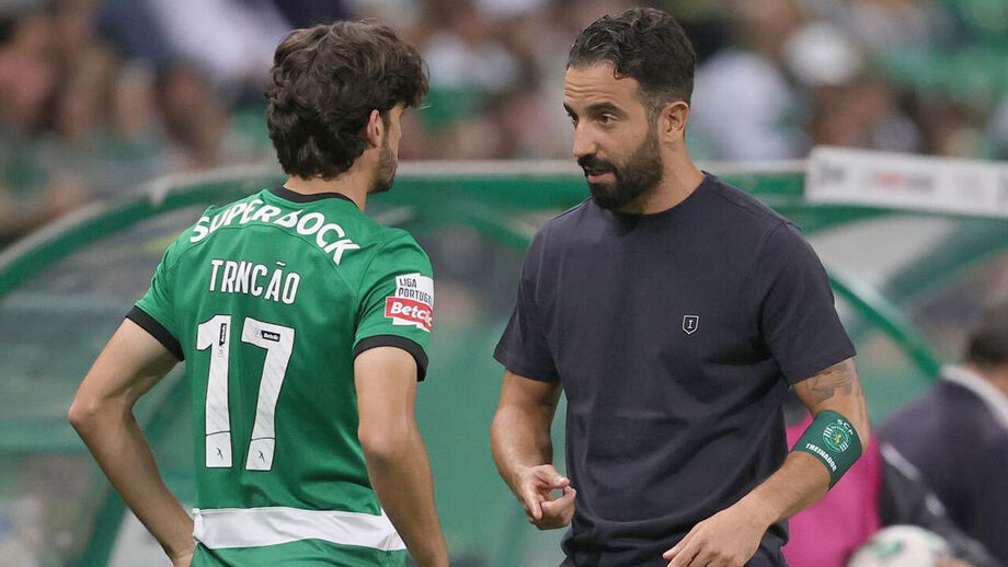 Trincão e Ruben Amorim