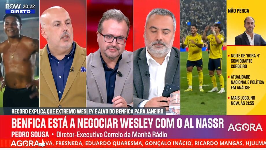 Diretor executivo da CM Rádio sobre jogador do Al Nassr que está na lista do Benfica