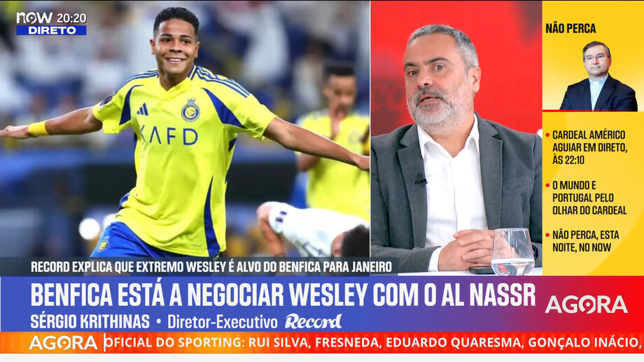 Sérgio Krithinas, diretor executivo de Record, e a estratégia da equipa de José Mourinho