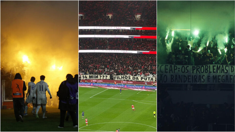 Comportamento "incorreto" dos adeptos vale milhares de euros em multas a FC Porto, Benfica e Sporting