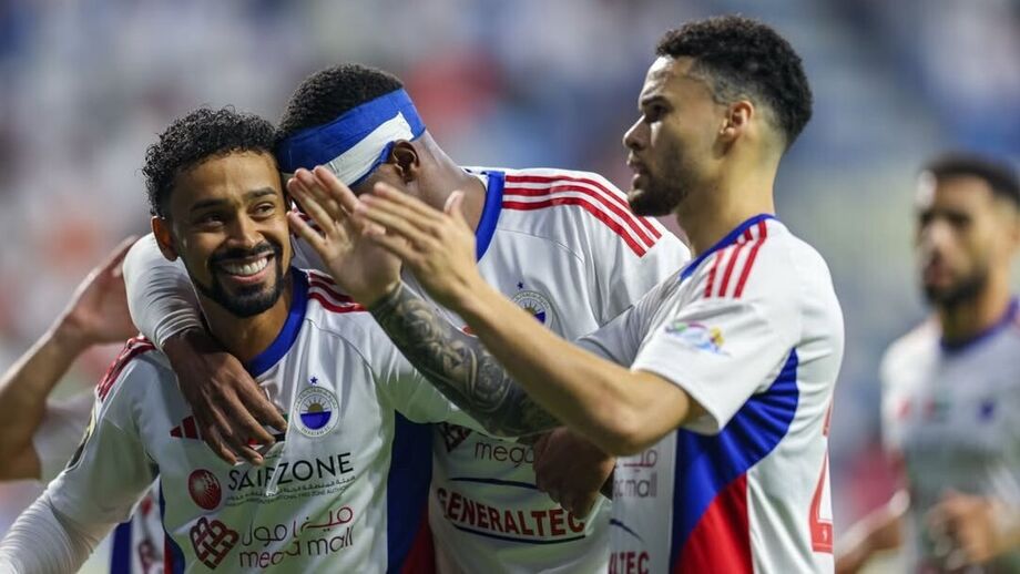 Caio Lucas (Al Sharjah) esteve em destaque