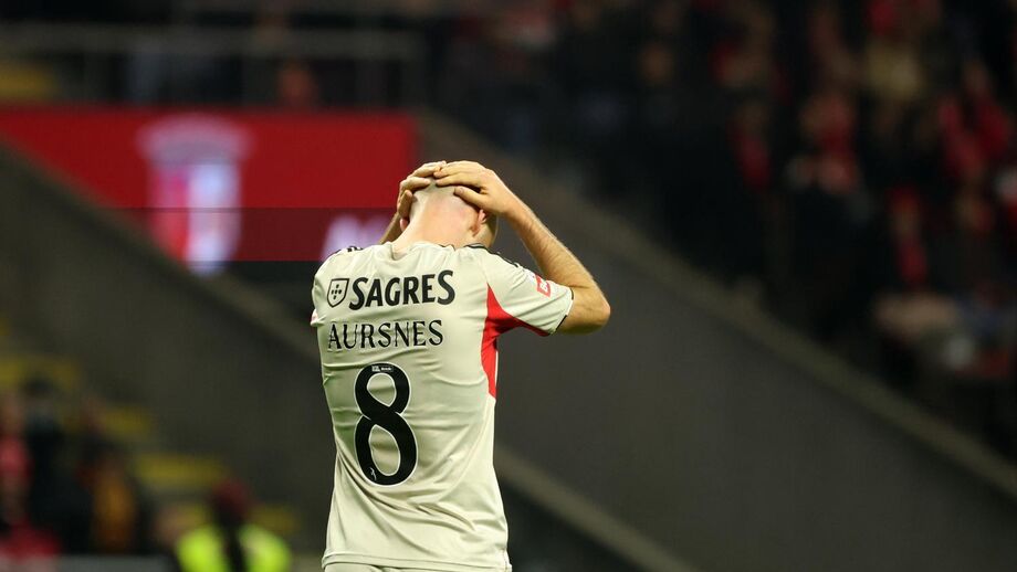 Aursnes simbolizou frustração pelo deslize em Braga 