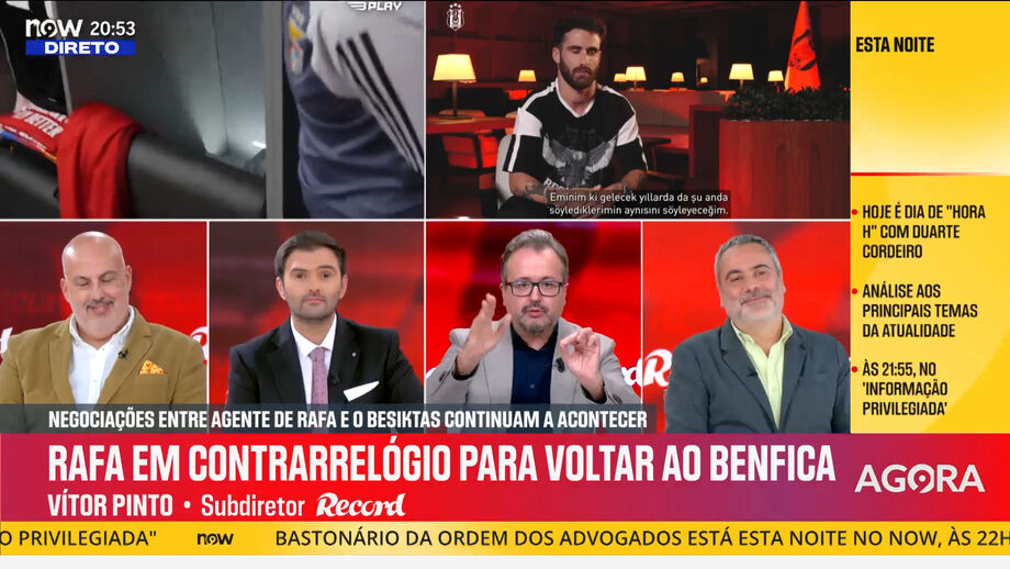 Subdiretor de Record desmente notícia na Turquia e faz revelações sobre avançado que quer voltar ao Benfica