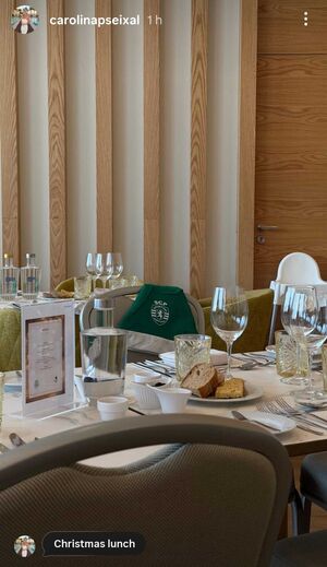 Almoço de Natal com jogadores do Sporting e famílias em Lisboa