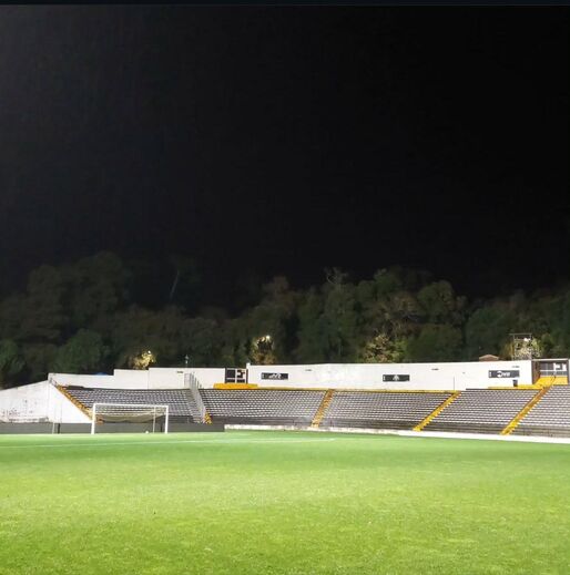 Estádio do Caldas Sport Clube nas vésperas do jogo com o Sp. Braga