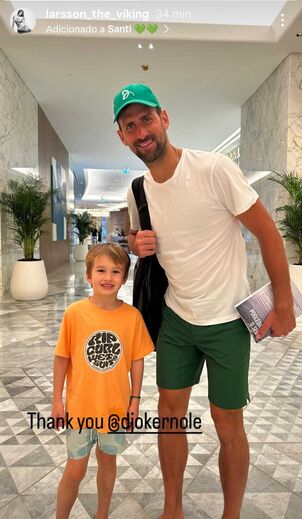Filho de Frederico Varandas com Djokovic