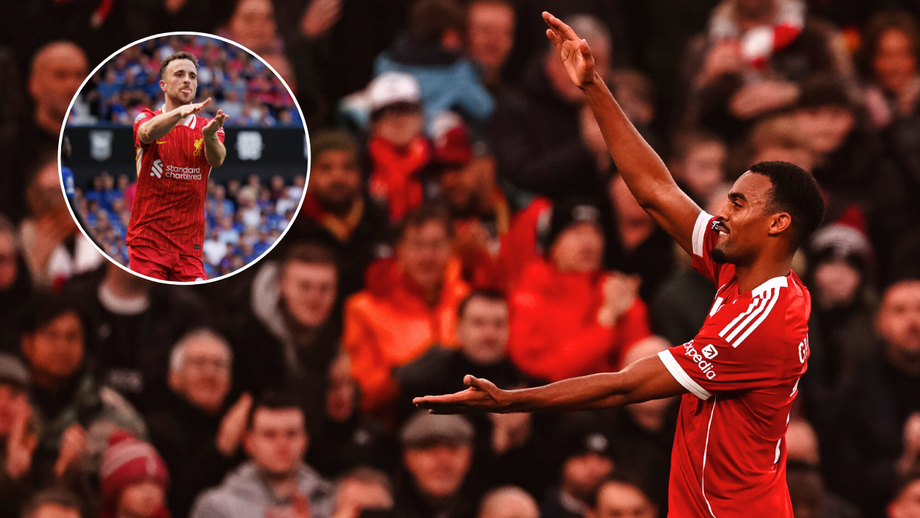 Baby Shark voltou a Anfield: Gravenberch não esqueceu Diogo Jota nos festejos