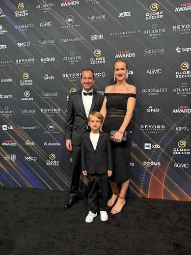 Frederico Varandas não faltou aos Globe Soccer Awards e tirou foto em família