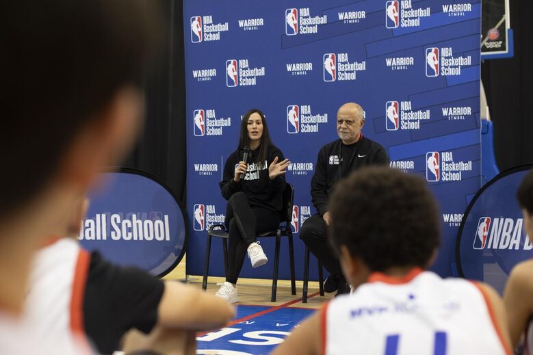 Joana Soeiro no campus de Natal do NBA Basketball School