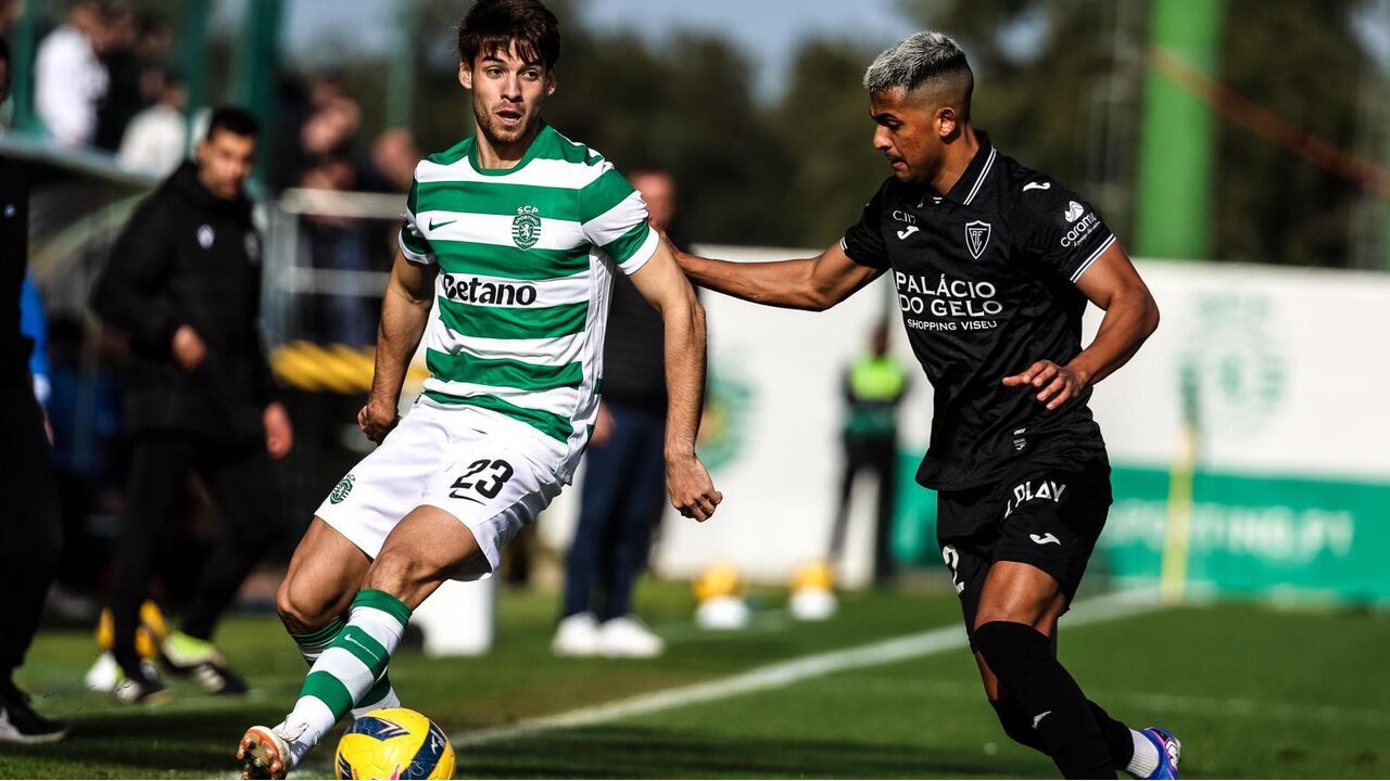 Daniel Bragança voltou 'à ação' frente ao Ac. Viseu pela equipa B do Sporting