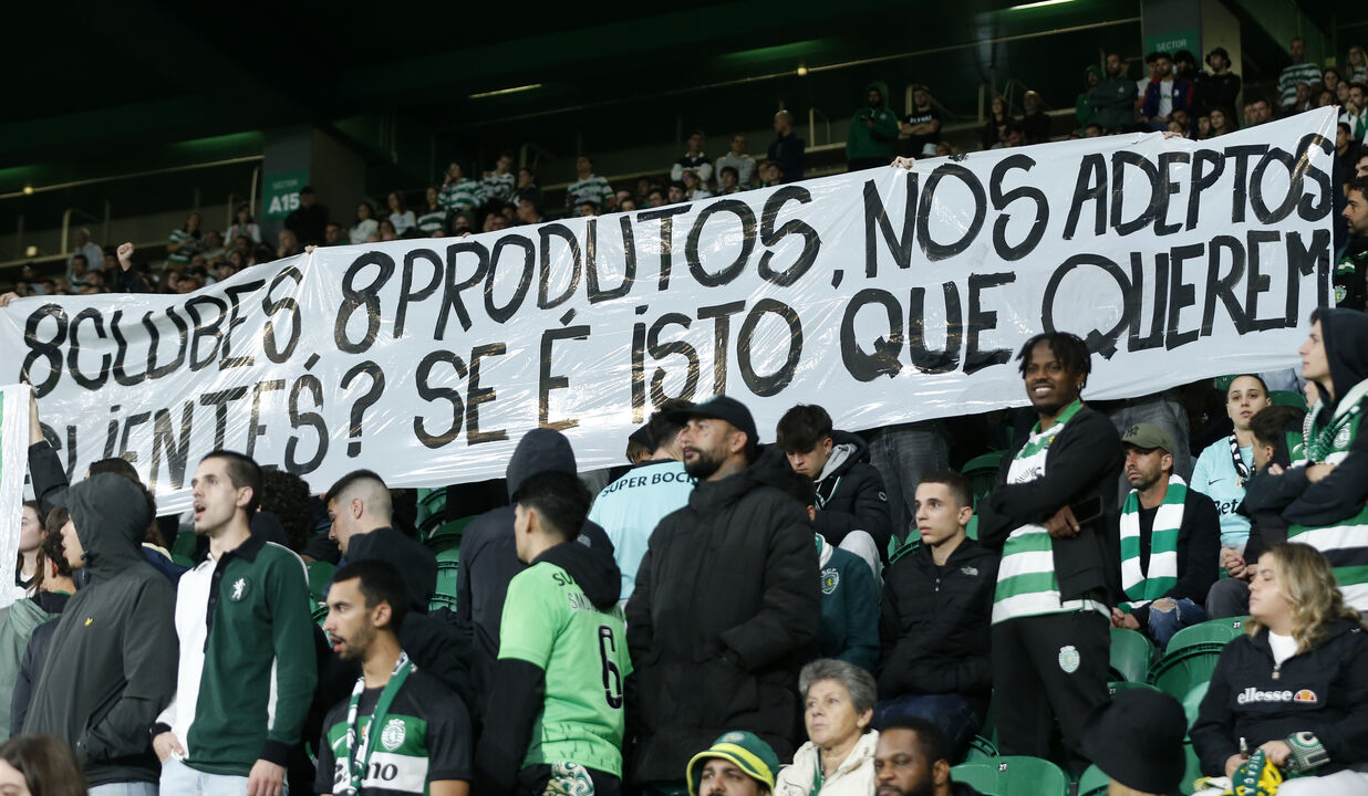 Protesto do Directivo Ultras XXI nos quartos de final, a 28 de outubro