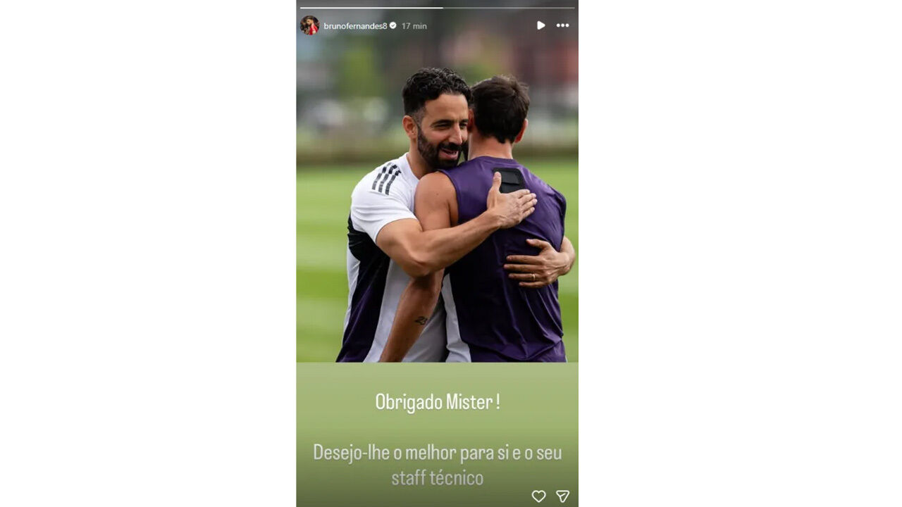 A publicação de Bruno Fernandes