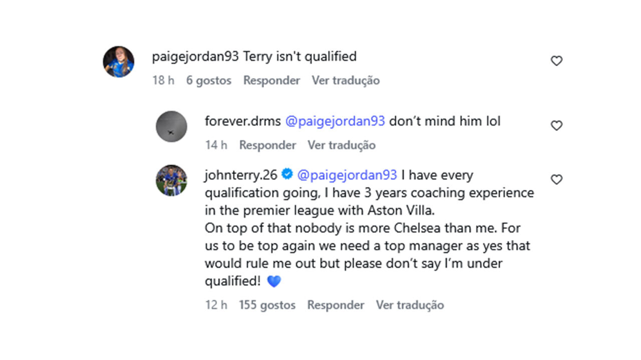 O comentário de Terry