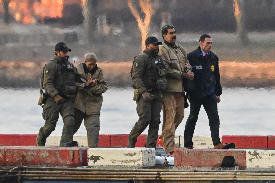 Nicolás Maduro e a mulher, Cilia Flores, em Nova Iorque 