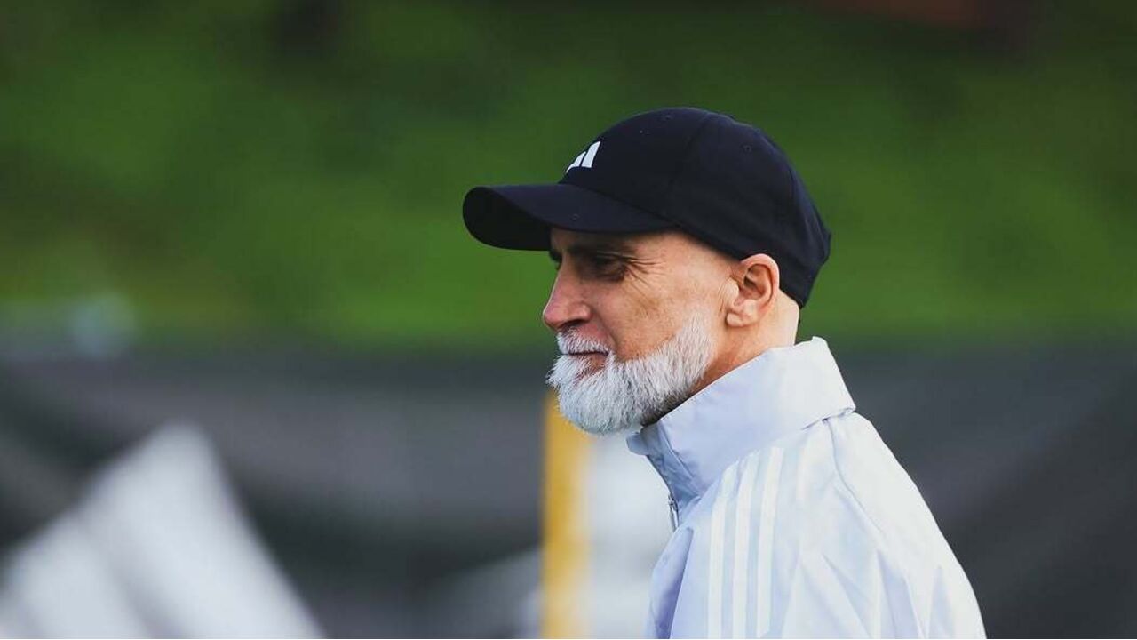 Álvaro Pacheco durante o treino