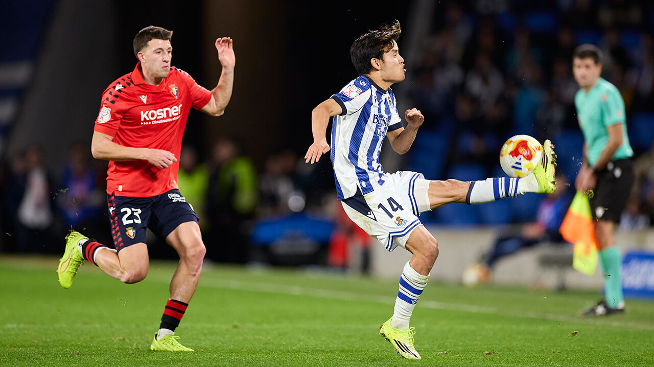 Num duelo de equipas de primeira, a Real Sociedad bateu o Osasuna