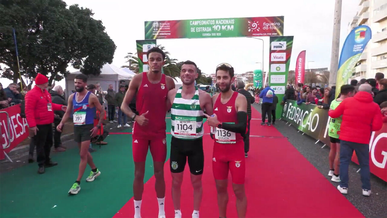 Atletas celebram nos Campeonatos Nacionais de Estrada, Figueira da Foz