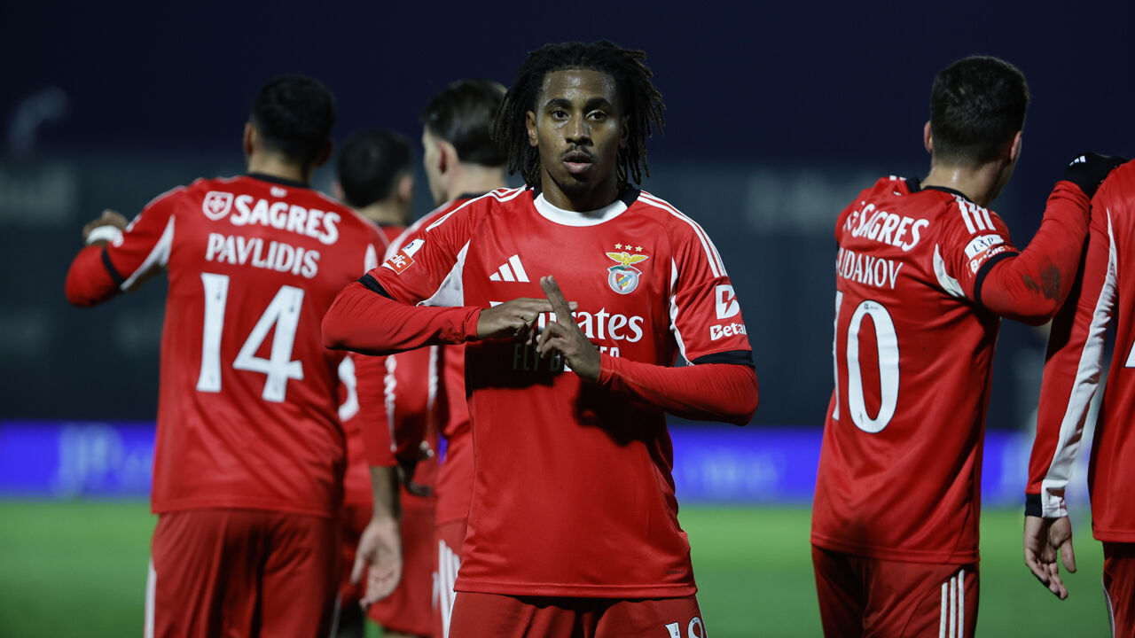 Leandro Barreiro festeja o golo marcado do Rio Ave