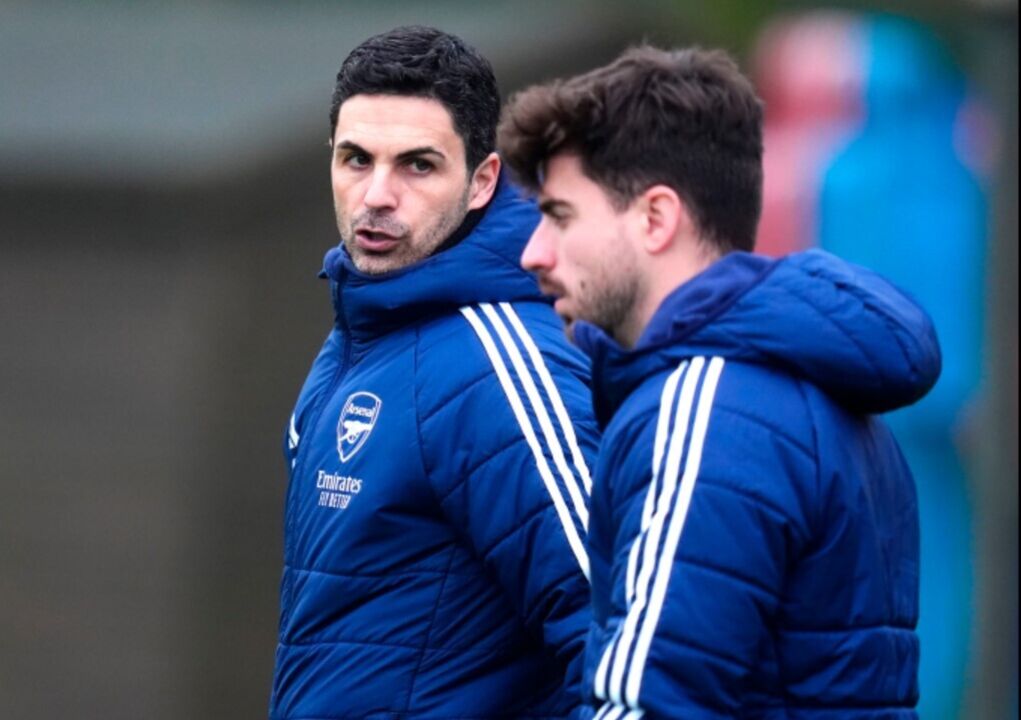 Arteta orienta sessão de treino do Arsenal