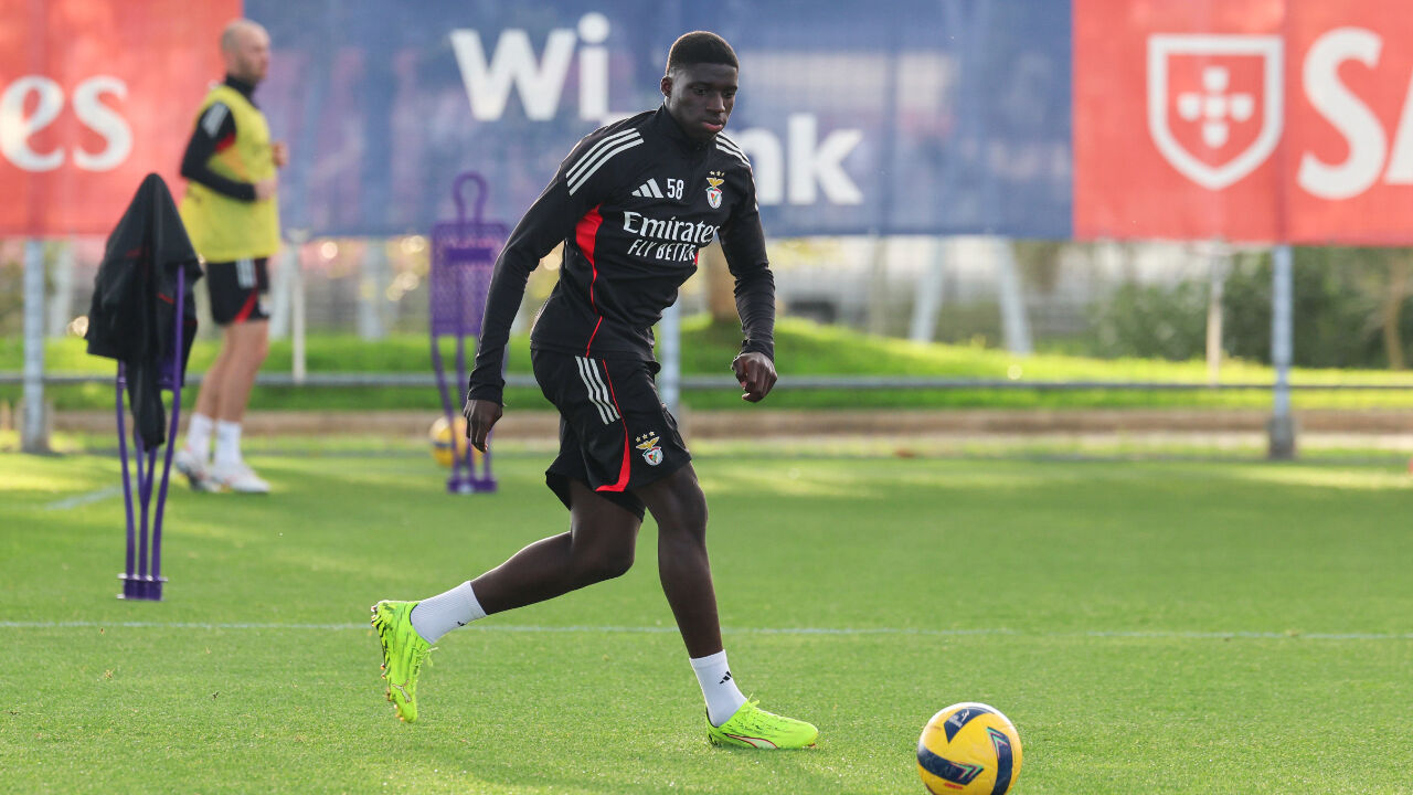 Daniel Banjaqui treina para jogo da Liga dos Campeões com a Juventus