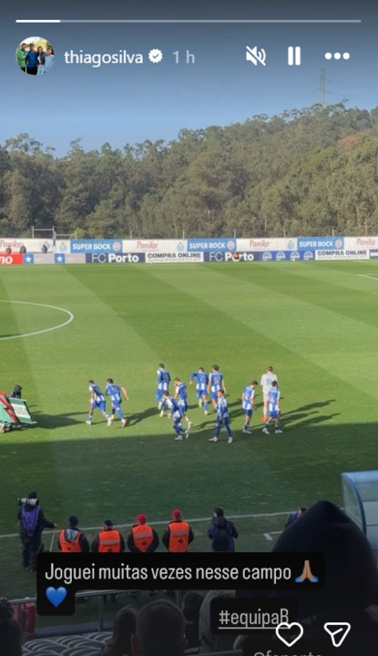 Thiago Silva recorda os tempos em que jogava no campo do FC Porto B
