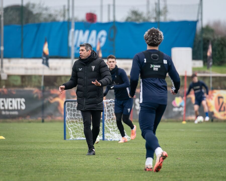 Nuno Campos durante um treino do Zalaegerszeg