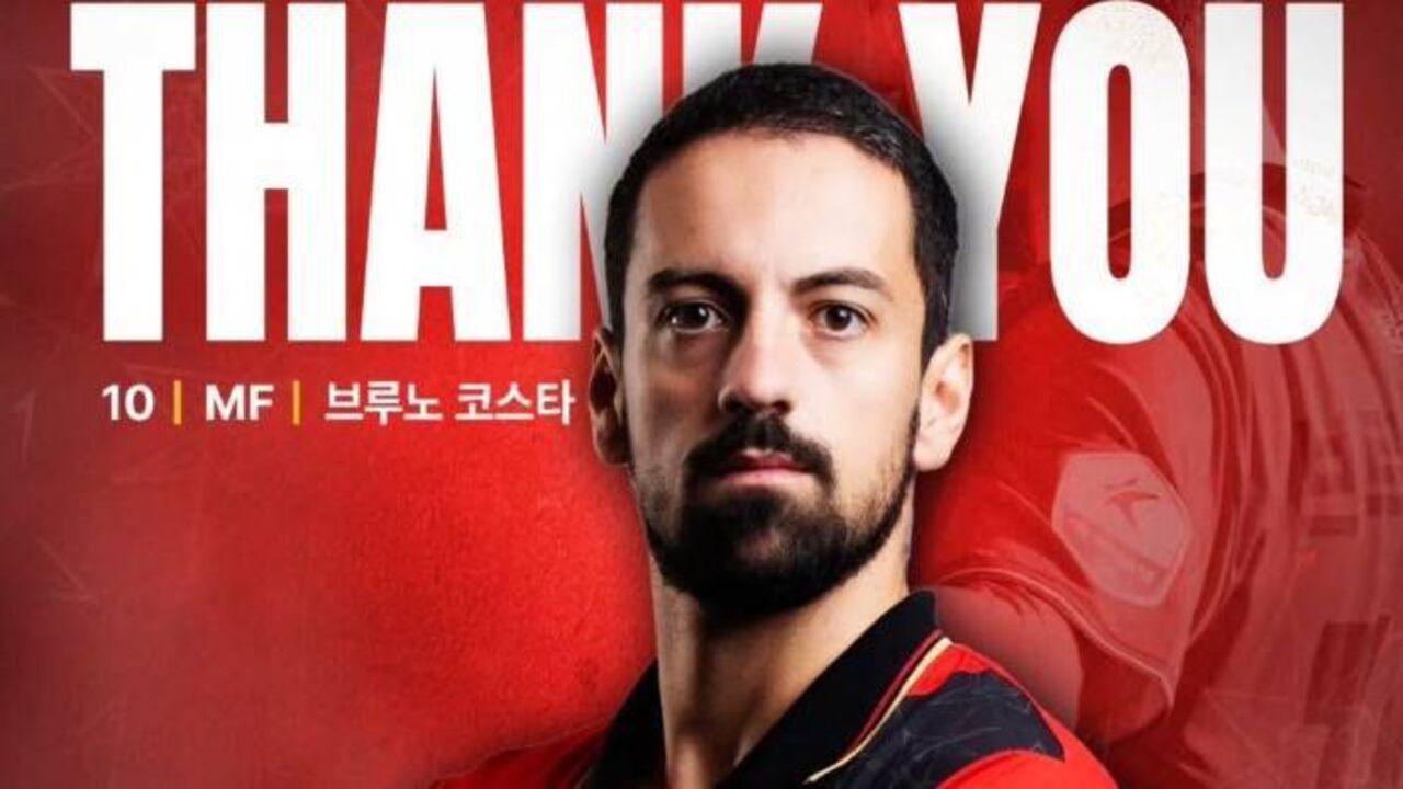 Bruno Costa deixa sul-coreanos do Gyeongnam