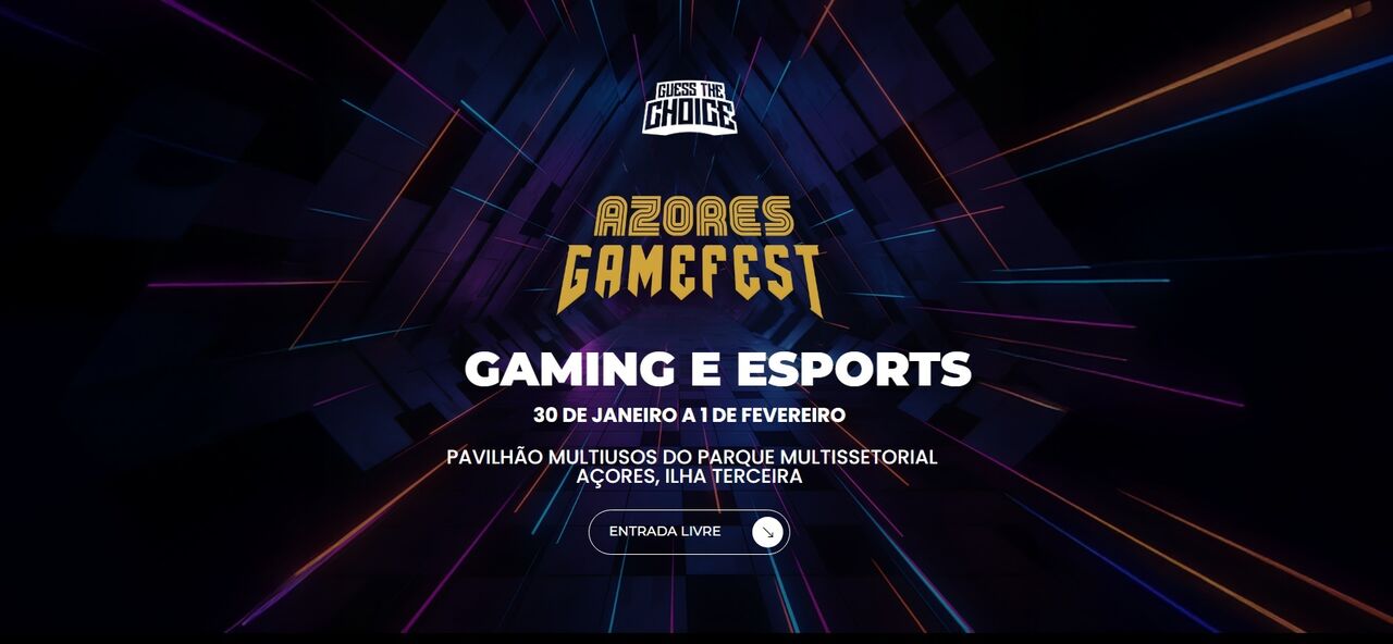 Gamefest nos Açores: evento de videojogos e esports de 30 de janeiro a 1 de fevereiro