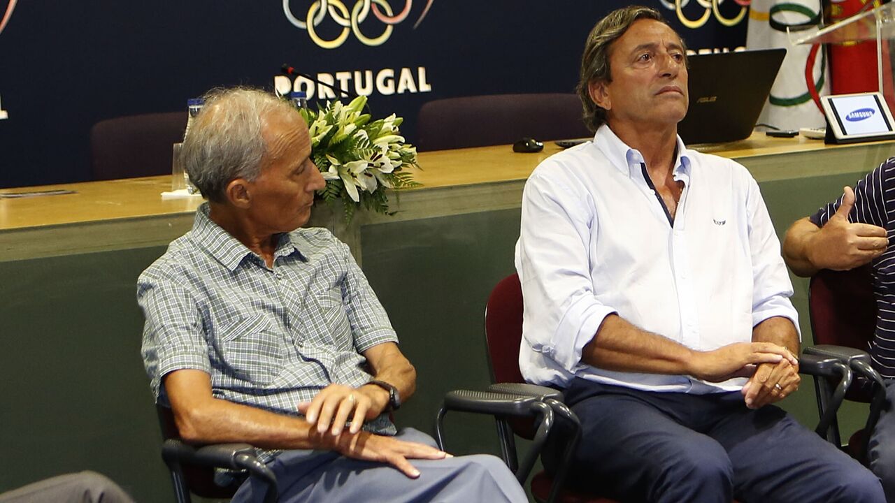 Armando Aldegalega ao lado de Fernando Mamede