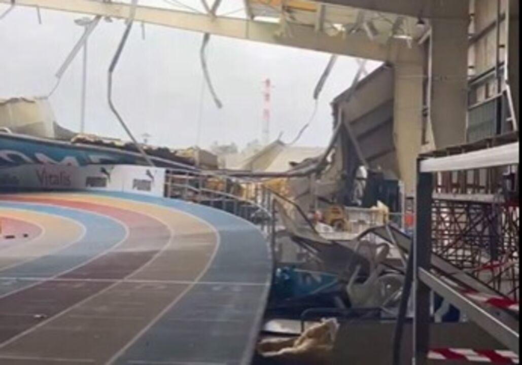 Danos na pista em Pombal