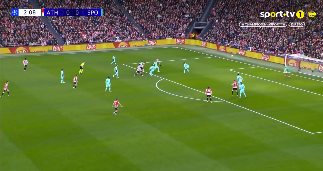 Sancet aproveita corte incompleto de Hjulmand para fazer o primeiro no San Mamés