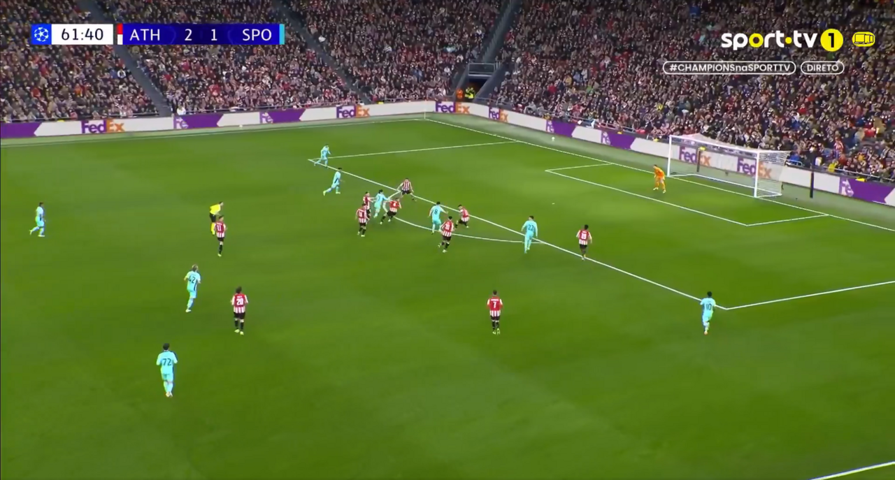 Sporting chega ao empate em Bilbau após grande combinação entre Pote e Trincão: veja o golo