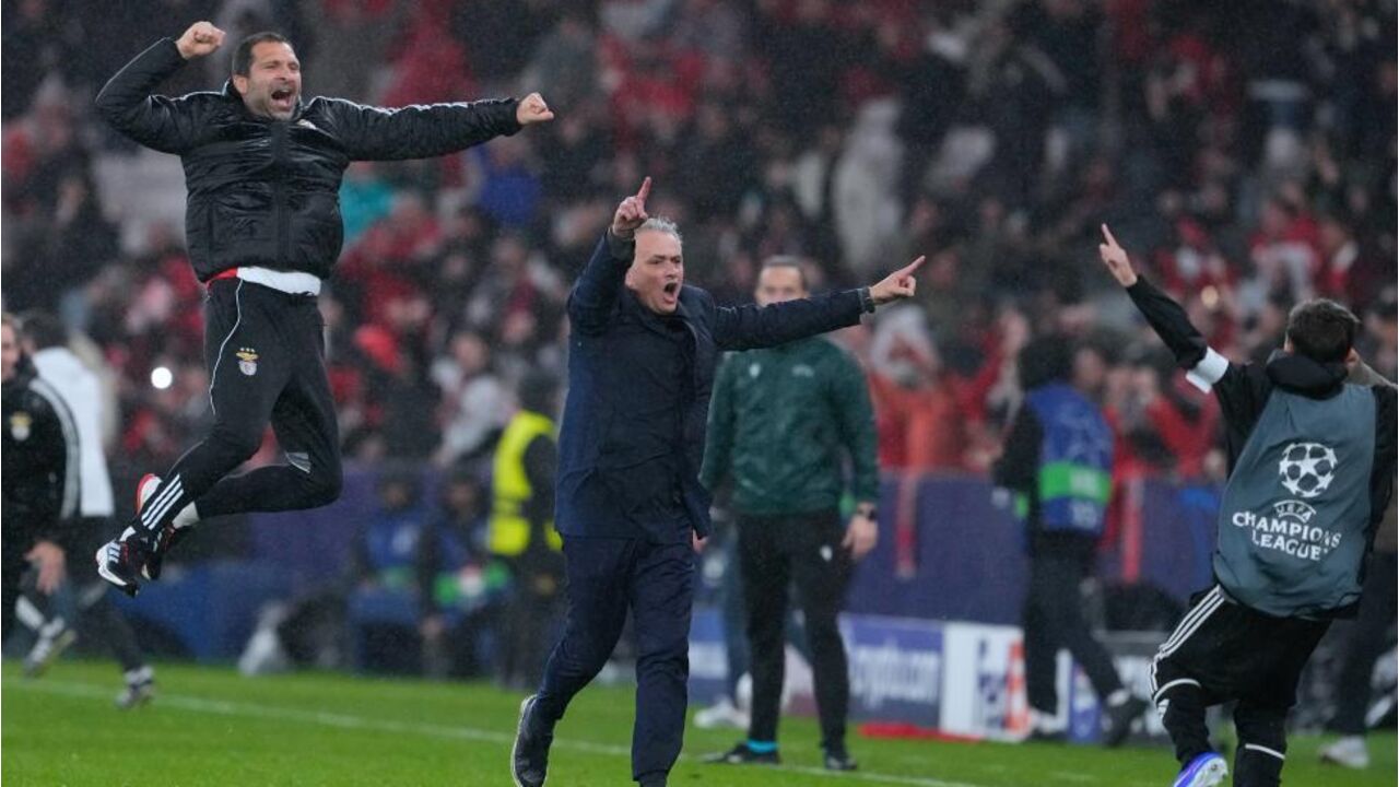 Roger Schmidt celebra vitória do Benfica frente ao Real Madrid