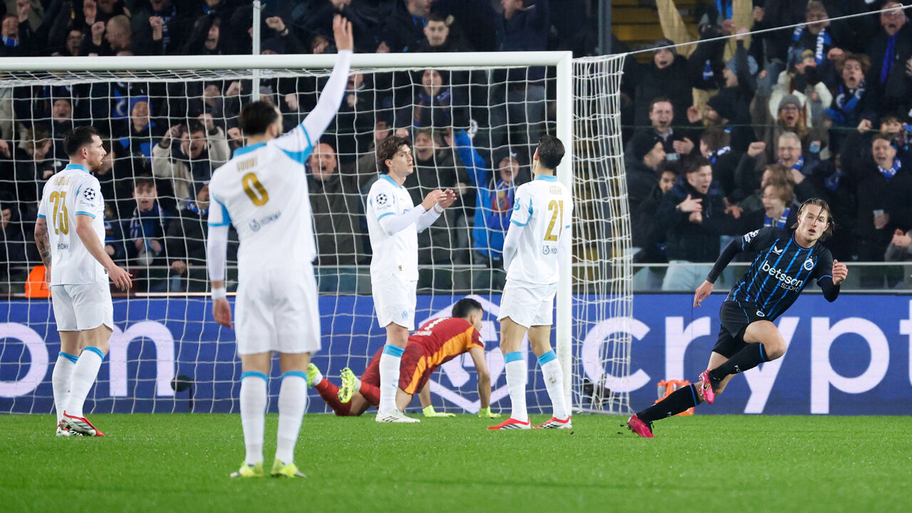 Marselha foi derrotado pelo Club Brugge e eliminado da Liga dos Campeões