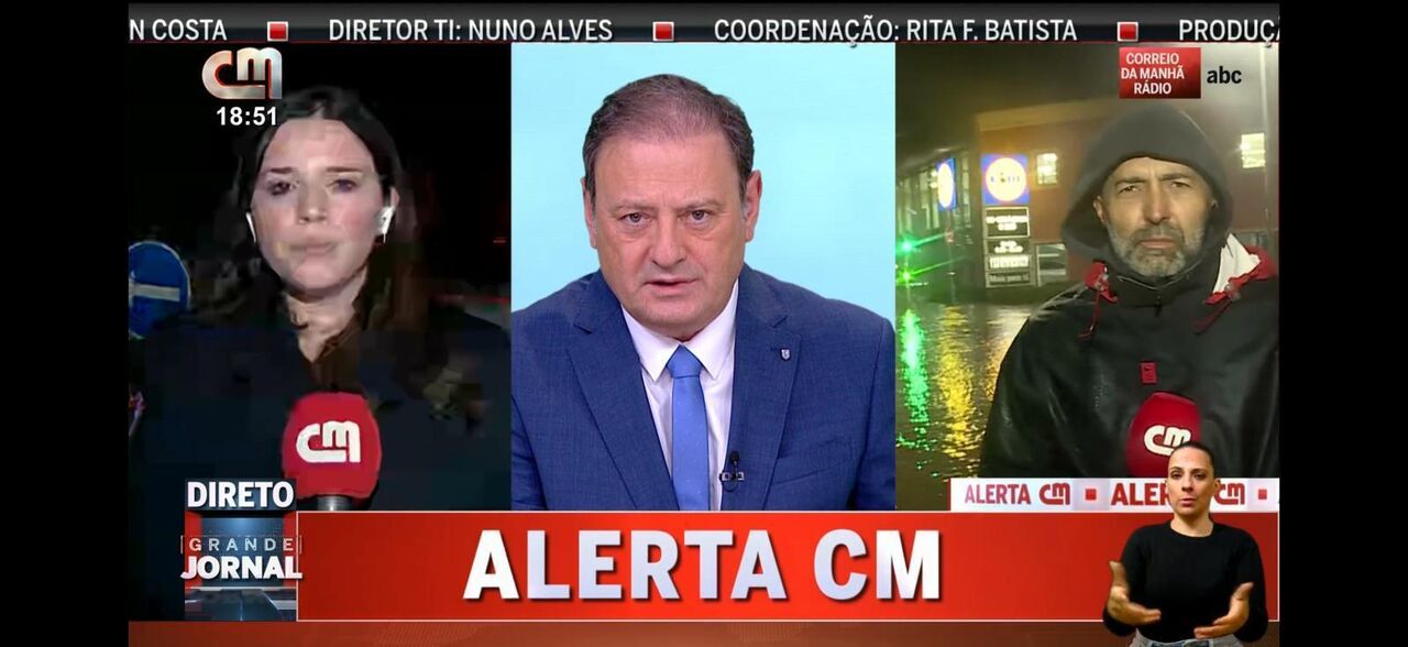 CMTV ultrapassa canal 1 da RTP com cobertura do mau tempo